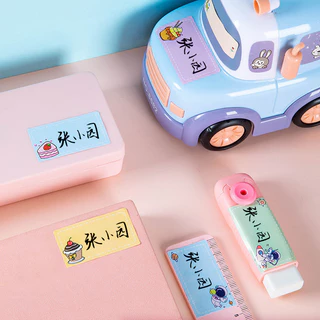 สติกเกอร์กันน้ำ สติ๊กเกอร์เขียนชื่อหรือตัวอักษรเอง สติกเกอร์ชื่อกันน้ำ สติ๊กเกอร์ชื่อ