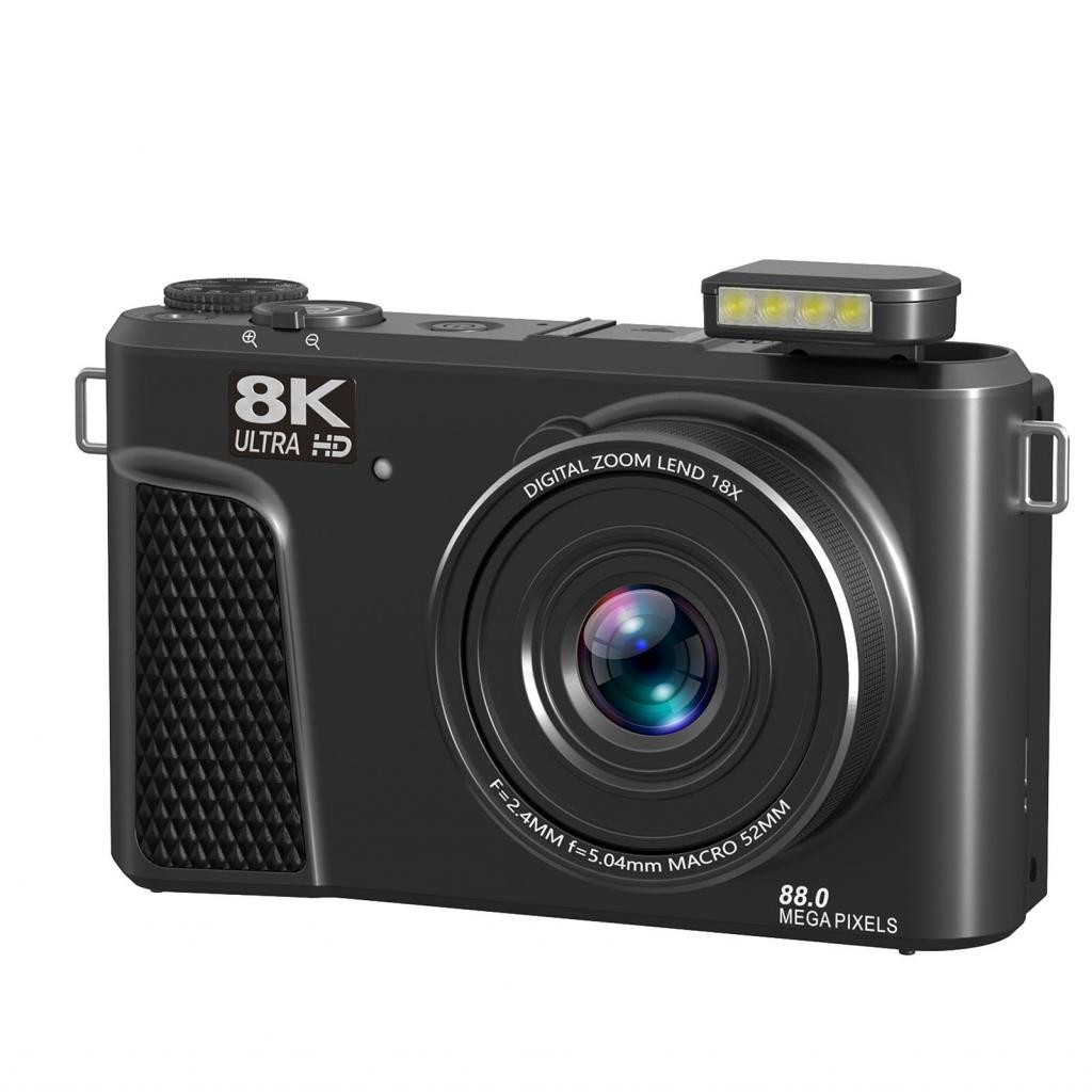 LocalCamera-th Digital Camera 8K 88MP 18X ZOOM Autofocus Wifi เดินทางด้วยหน้าจอพลิก 3 นิ้วหลายตัวกรอ