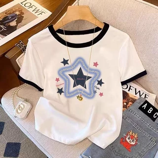 ชุดเซตน่ารักๆคนอ้วนไซส์ใหญ่เสื้อยืดตัวใหม่ที่กำลังเป็นกระแสใน ฤดูร้อนใหม่มีหลายไซส์ให้เลือกมีหลายสีให้เลือกเสื้อสาวอวบชุ