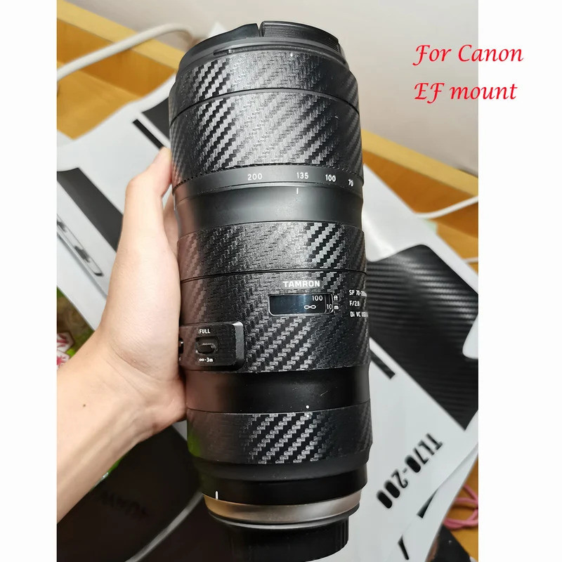 สําหรับ Tamron 70-200 มม.F2.8 G2 A025 A009 A001 Canon EF Mount Decal เลนส์สติกเกอร์ไวนิลห่อฟิล์ม SP 