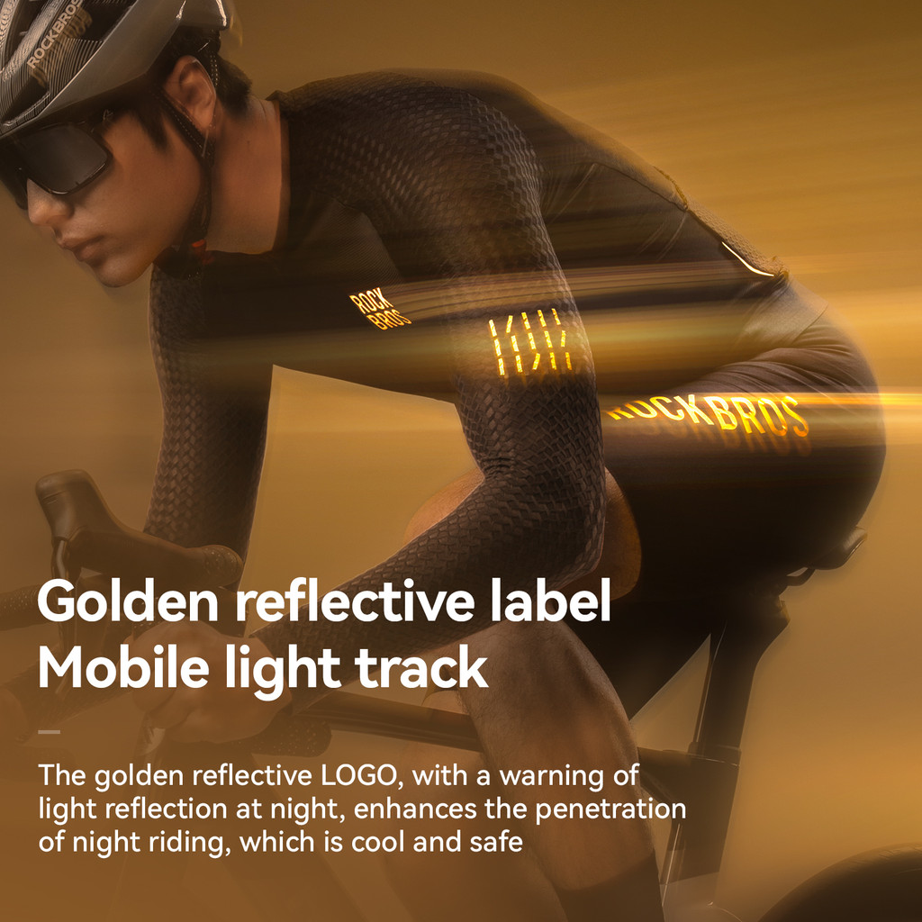 ROCKBROS ผู้ชายจักรยานย์ยืดหยุ่นระบายอากาศแห้งเร็วแขนยาวไม่มีรอยต่อพอดี จักรยานเสือภูเขา จักรยานถนนเสื้อผ้ากีฬากลางแจ้ง - รูปที่ 4