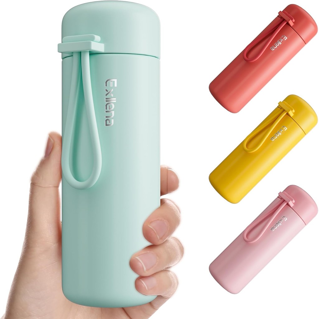 Mini Water Bottle 6.8oz/200ml, Small Insulated Water Bottle for Hot&Cold Drinks, Water Bottle Purse 