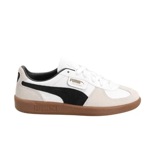 Puma Palermo Leather Unisex Sneakers White-Vapor Gray-Gum | ของแท้ ตรวจสอบโดย SASOM