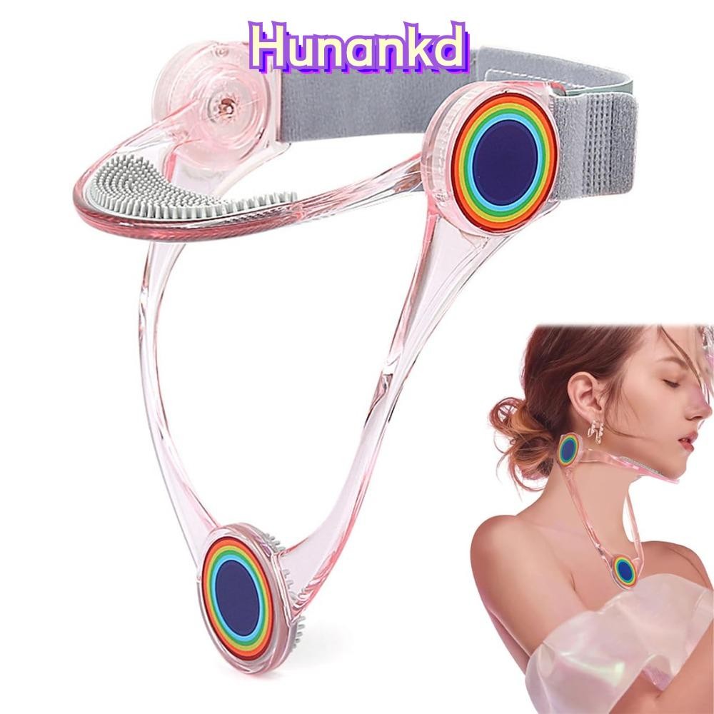 HUAN Corrector ท่าทาง Corrector, TPU ปรับรั้งคอ,แบบพกพาแก้ไขกระดูกสันหลังส่วนคอแบบพับได้บรรเทากระดูก