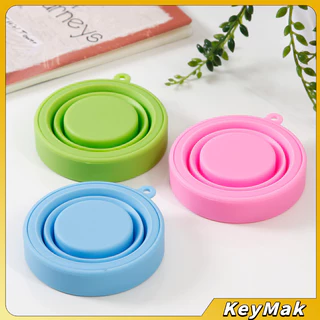 KeyMak แก้วน้ำพับได้, แก้วน้ำซิลิโคน ถ้วยยืดไสลด์ silicone folding cup