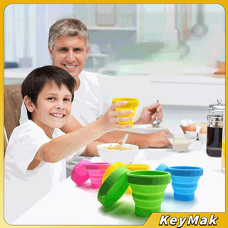 KeyMak แก้วน้ำพับได้, แก้วน้ำซิลิโคน ถ้วยยืดไสลด์ silicone folding cup