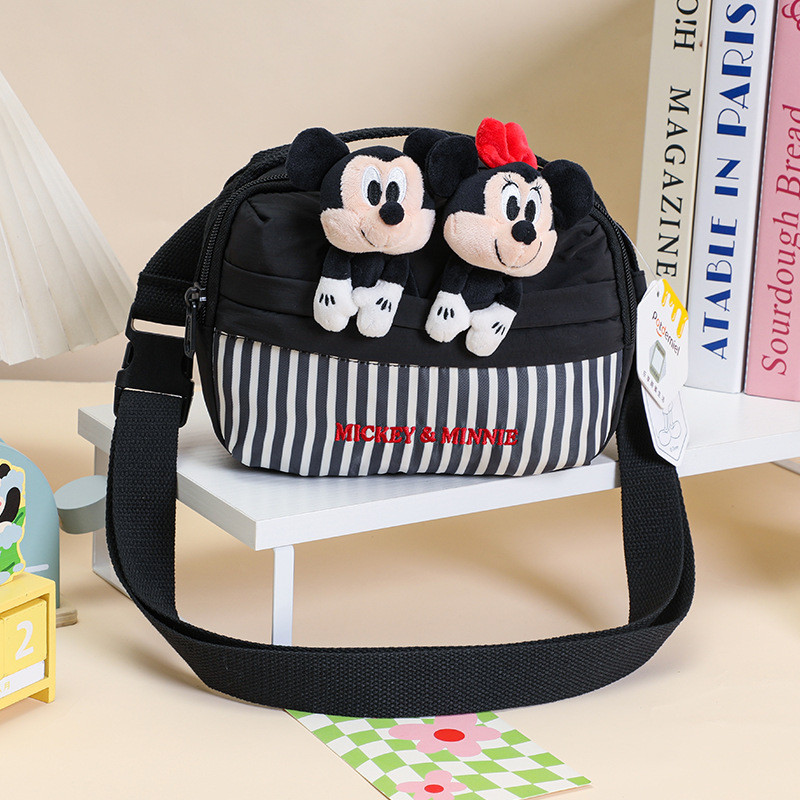 ตุ๊กตาอนิเมะ Disney แท้ Judy Nick Stitch และ Little Golden Mickey Minnie พร้อมกระเป๋า Messenger - รูปที่ 7