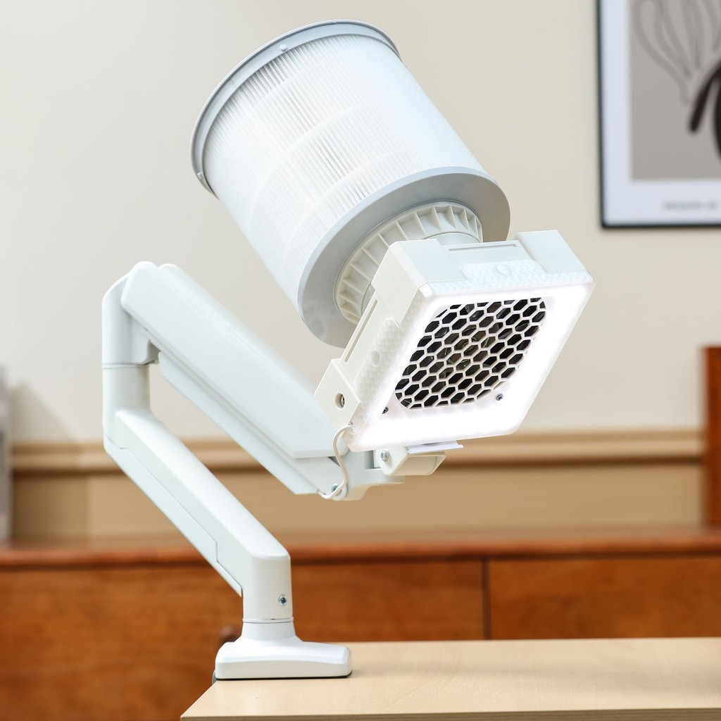 รุ่น UA-002 ขาตั้งแขน เครื่องดูดฝุ่นเล็บ เครื่องฟอกอากาศ แบบตั้งโต๊ะ สำหรับแกะสลักไม้