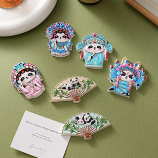 แม่เหล็กติดตู้เย็นสไตล์จีนสร้างสรรค์เสฉวนแพนด้าโอเปร่าตัวละค…