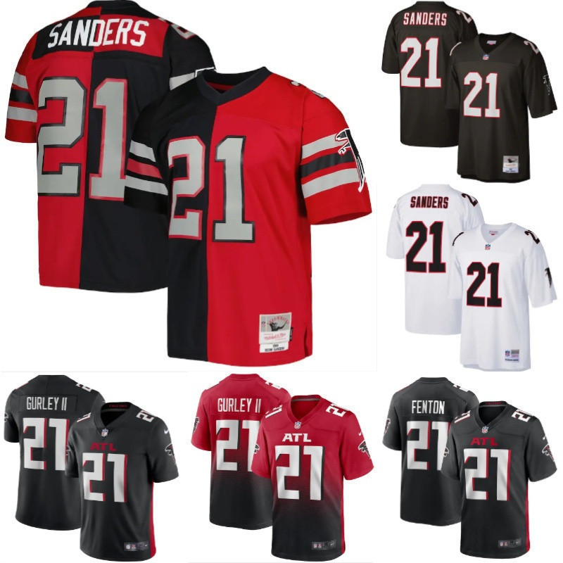 เยลเซ่ NFL Mens Atlanta Falcons Deion Sanders Special Edition สำหรับแฟนฟุตบอลอเมริกัน
