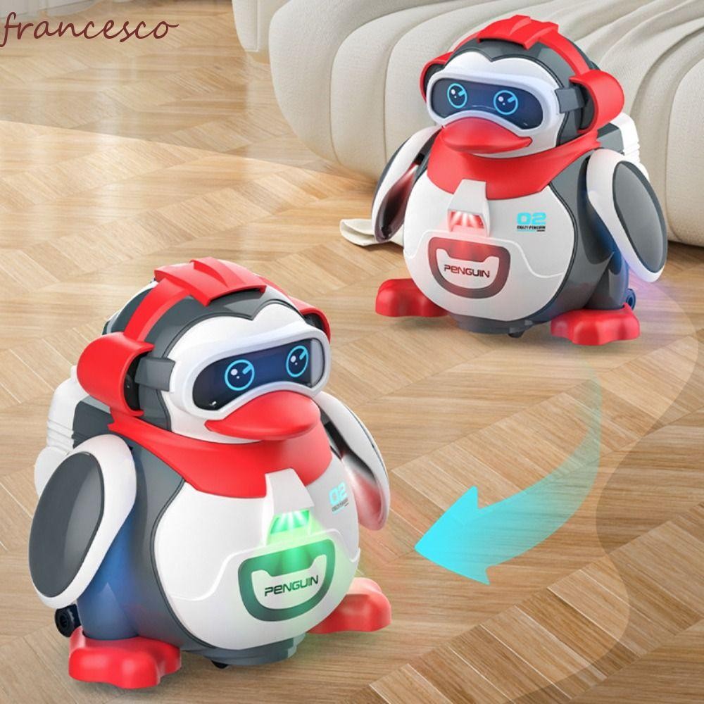 FRANCESCO Penguin Moving Walking Toy, Electronic Interactive Penguin Dancing Robot Toys, เสียงและแสง