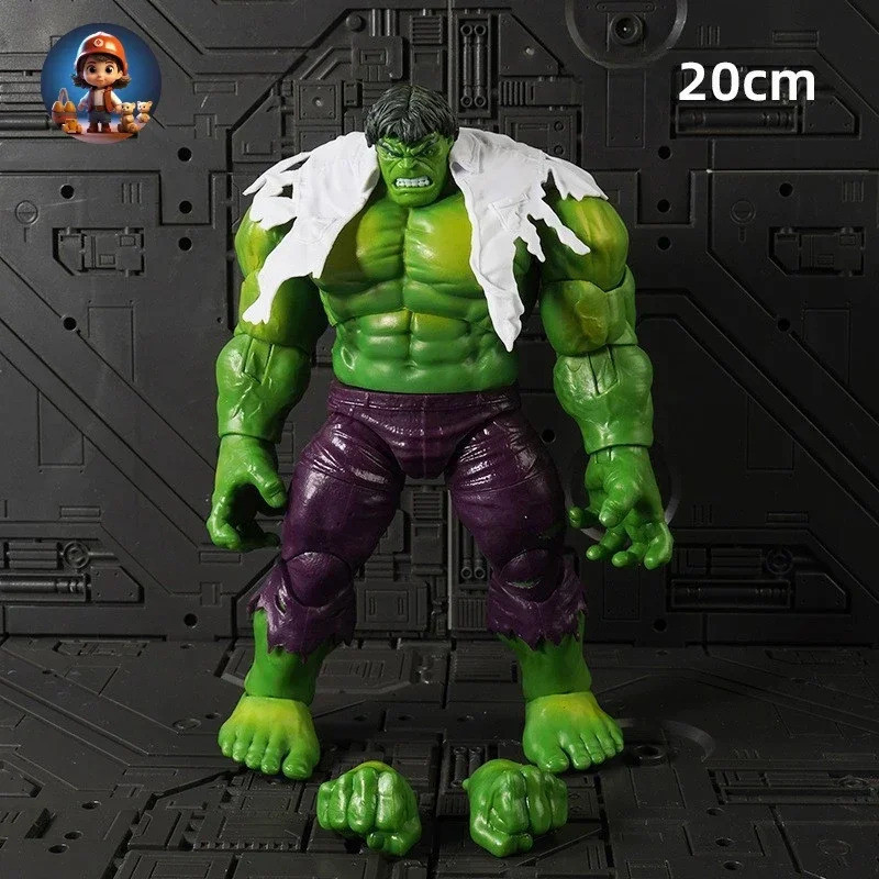 Marvel Avengers League Hulk Hulk 8 "ตุ๊กตาข้อต่อคริสต์มาสทําด้วยมือของเล่นเด็กของขวัญวันเกิดหลวมActi