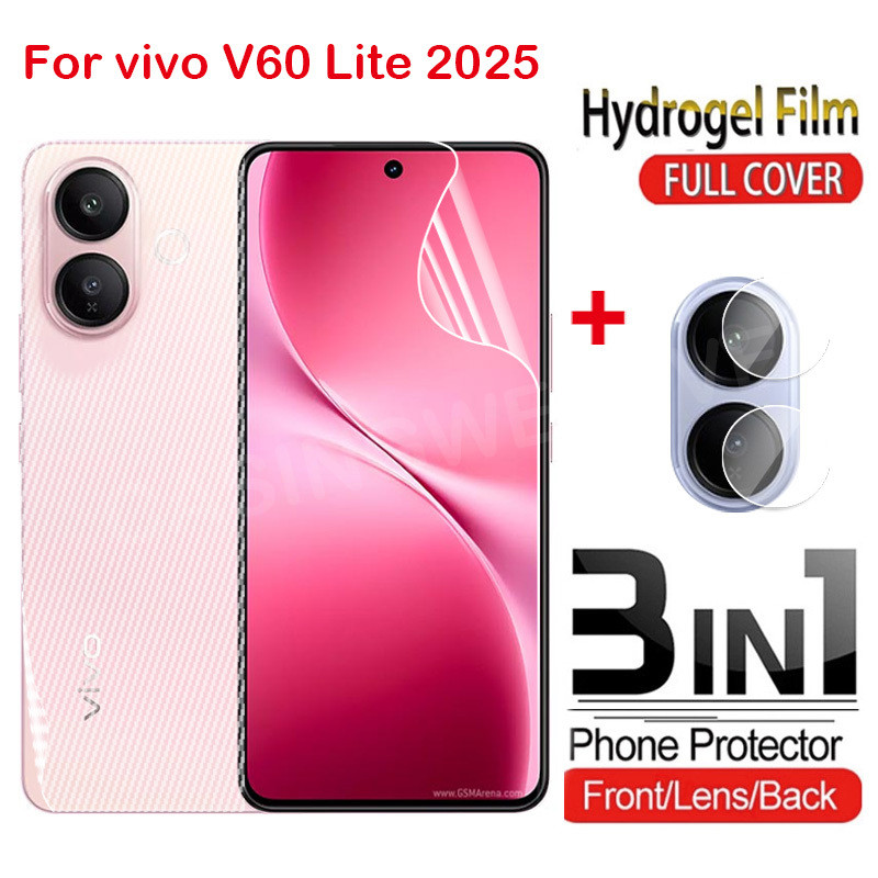 ป้องกันหน้าจอสําหรับVivo V70 5G V70 Lite Elite FE 5G 4G 2026 เลนส์ด้านหลังด้านหน้าคลุมทั้งหมดป้องกันHydrogelกล้องด้านหลังป้องกันฟิล์ม