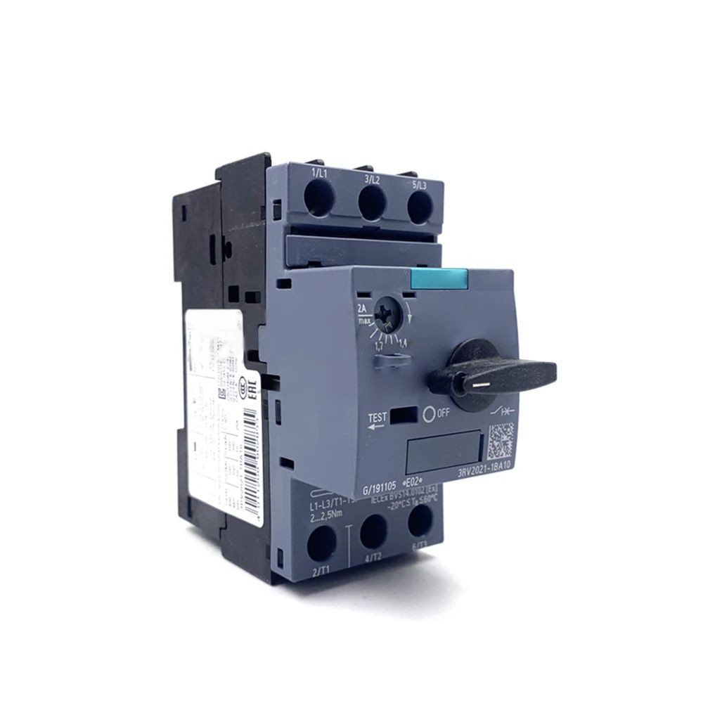 Hot ใหม่สําหรับ Siemens 3RV2021-1BA10 1.4-2A 690V Circuit Breaker Guide Rail ติดตั้งป้องกัน Switche 