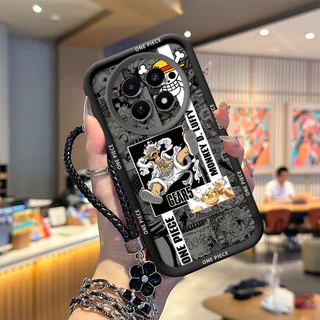 เคส Realme 12 12X 13 เคสโทรศัพท์ซิลิโคนอ่อนนุ่มเทรนด์ภาพสีดํา TYHS