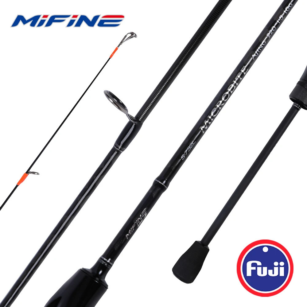 Ajing UL/L Spinning Rod 1-8g/1.5-10g เหมาะสำหรับการตกปลาน้ำเค็มและน้ำจืด แบบ Fast Action ขนาด 40T แล
