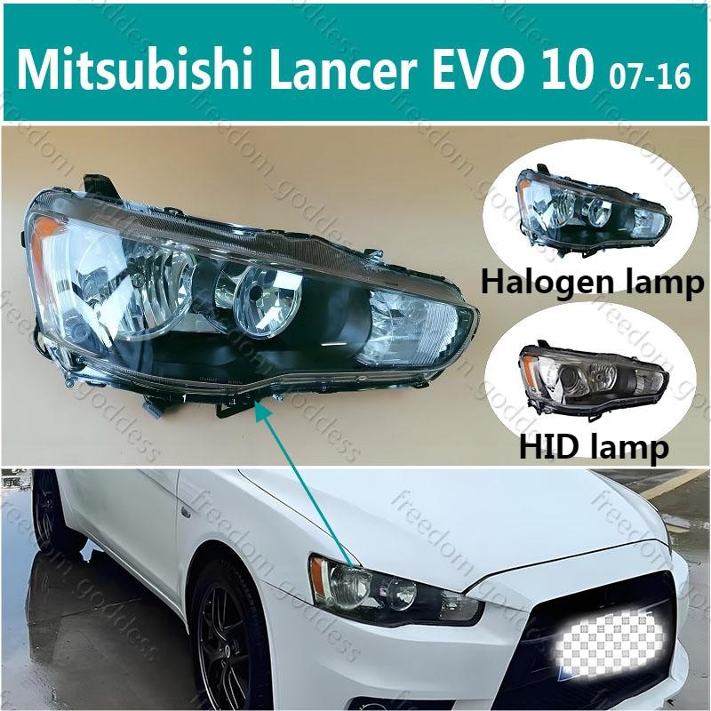 Mitsubishi Lancer EVO 10 2007-2016 PROTON INSPIRA HEAD LAMP  HEADLIGHT  LENS   HEADLAMP FRONT LIGHT MAIN LAMP/ไฟหน้า​ /เลนส์ไฟหน้า/ไฟหน้าสําหรับ/ไฟท้าย