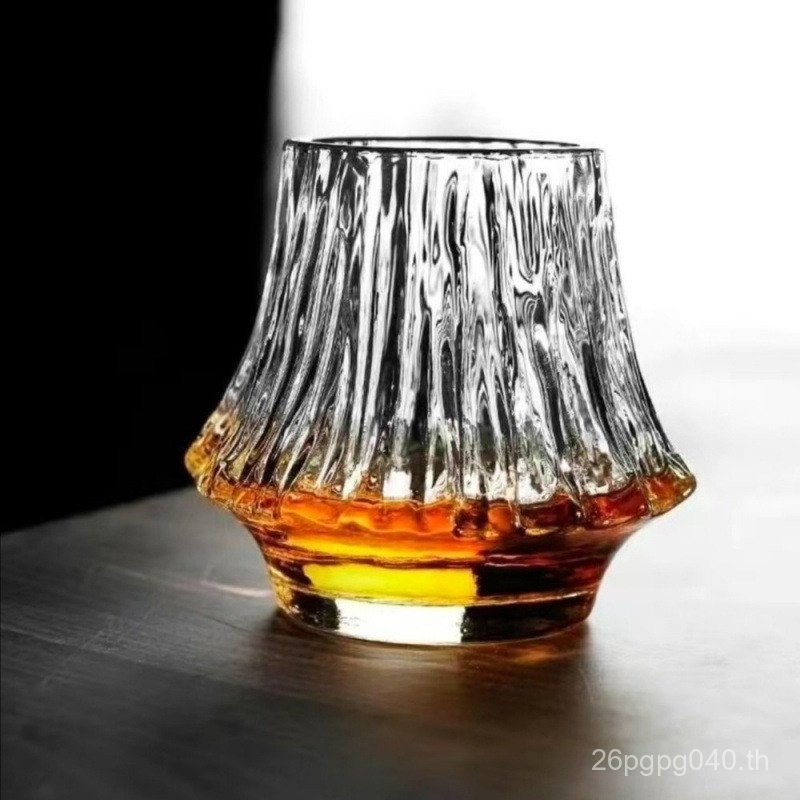Y ถ้วยกาแฟแก้วไวน์ต่างประเทศ Mount Fuji Glass Cup Design di High-value rt Feeling ถ้วยกาแฟถ้วยน้ําสไ