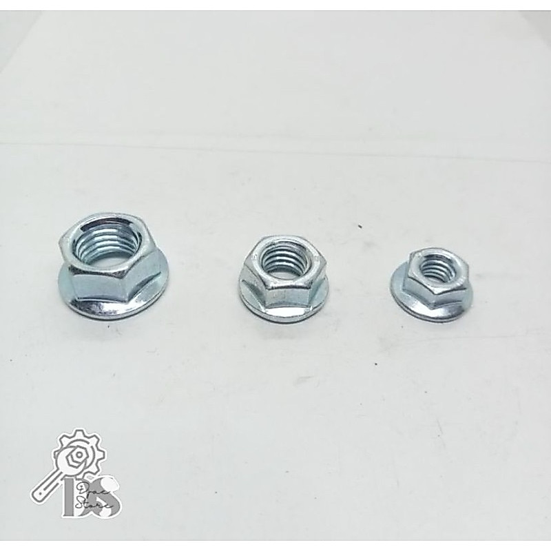 NUTS FLANGE NUT CAP M6 BOLT 10 M8 BOLT 12 M10 BOLT 14 เหล็กเดิม