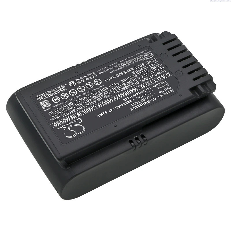 21.6V 2200mAh เครื่องดูดฝุ่นเปลี่ยนแบตเตอรี่ VCA-SBTA60 สําหรับ Samsung Jet 60/65/70 Pet Jet 75 75 +