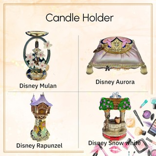 Bath & Body Works EXCLUSIVE Disney Series 3-Wick Candle HOLDER (Princess Tangled ( Rapunzel ) / Aurora / Snow White/ Mulan ) LIMITED EDITION