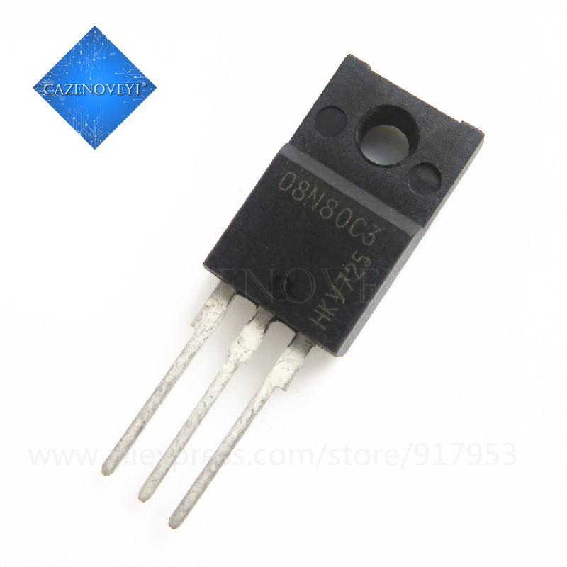 ชิป SPA08N80C3 08N80C3 TO-220F 5 ชิ้น