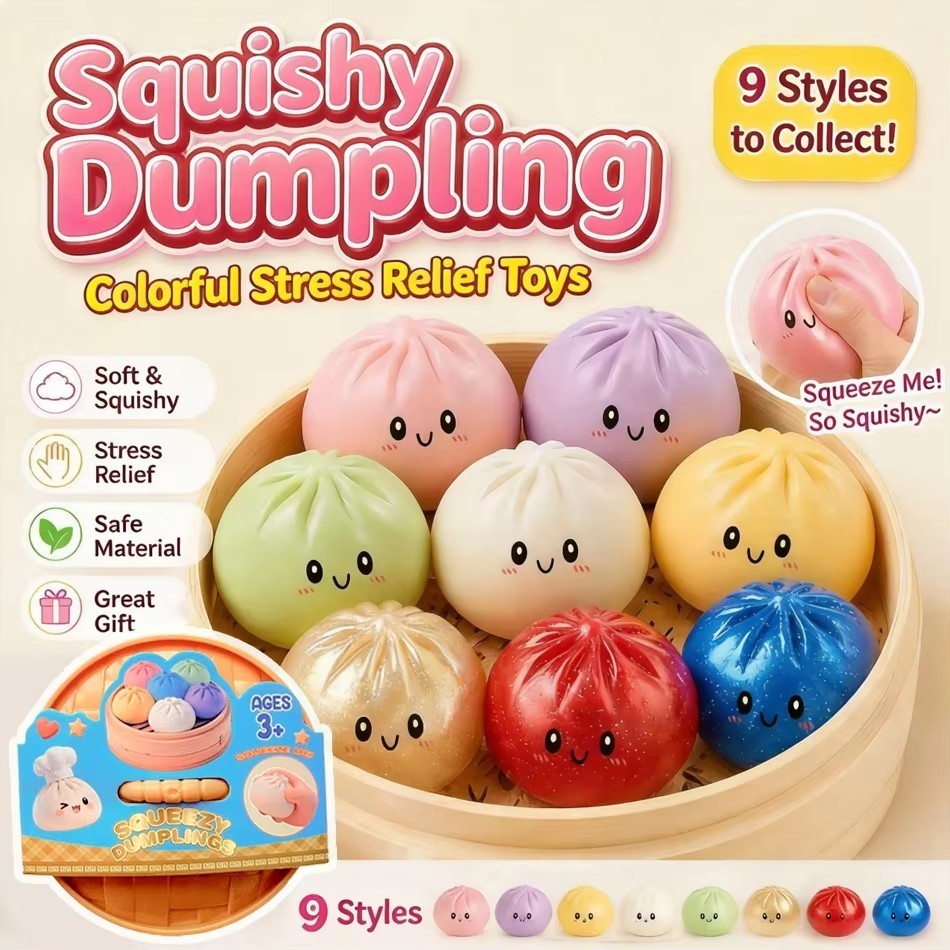 จําลองแฟลช Dumpling ความดัน Ball ช้า Rebound Soft Pinch Decompression Home Office Decorat เด็กผู้ใหญ่ของขวัญวันเกิด