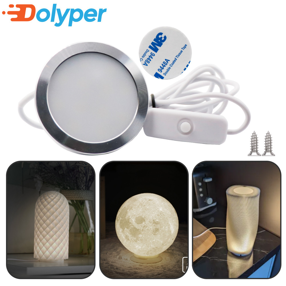 สําหรับBambu Lab LEDชุดโคมไฟปรับชุดไฟLedอะไหล่ฮาร์ดแวร์DIYรุ่นสีขาว/เย็น/แสงอุ่นไม่มีโคมไฟShell 001