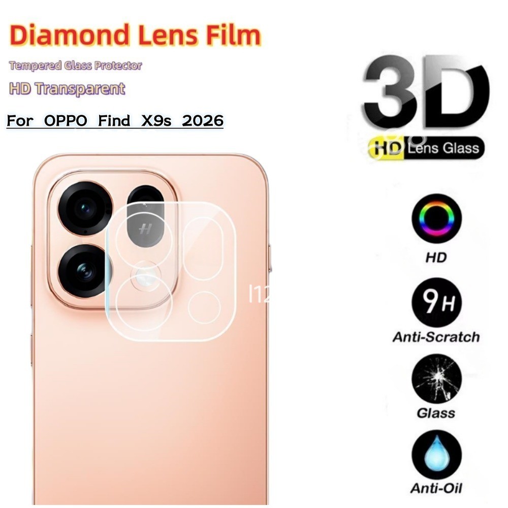 3Dกล้องเลนส์ป้องกันฟิล์มสําหรับOPPOค้นหาX9S Pro X9S FindX9 FindX9s 5G 4Gเลนส์ฟิล์มกระจกนิรภัยป้องกันหน้าจอ