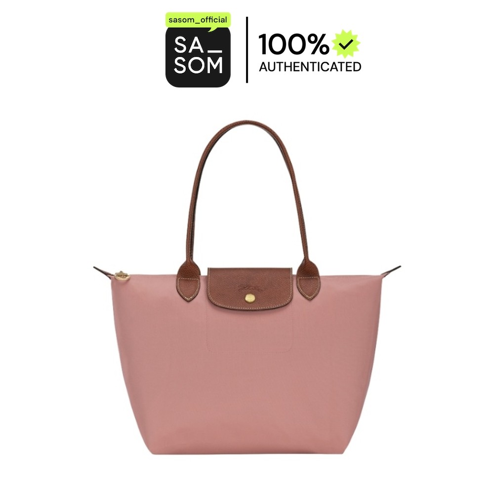Longchamp Le Pliage Original M Tote Bag Pink Tea | ของแท้ ตรวจสอบโดย SASOM
