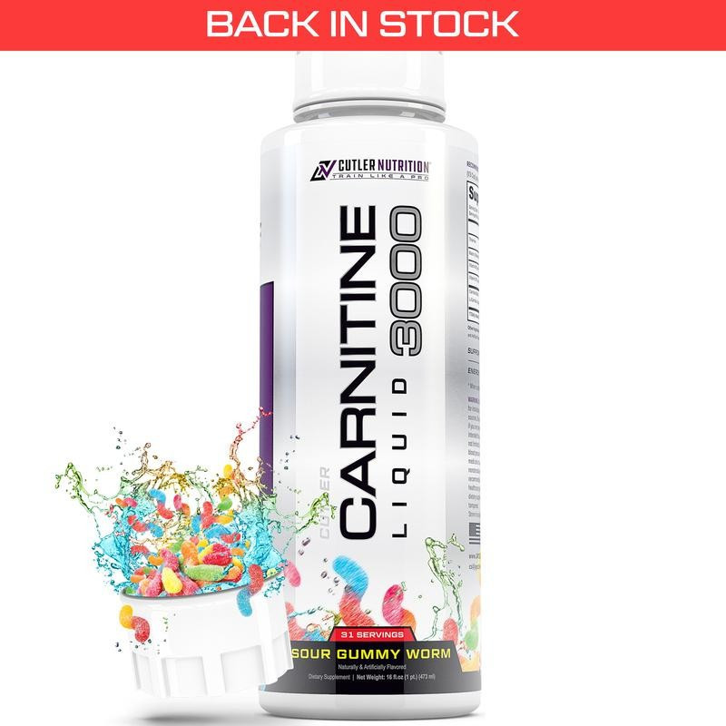 Cutler Nutrition Liquid Carnitine 3000 สําหรับพลังงานและการกู้คืนสนับสนุนอาหารเสริมฟิตเนสดูแลสุขภาพก