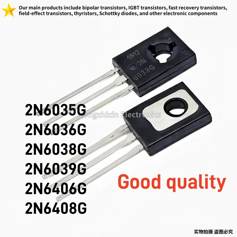 5PCS 2N6035G 2N6036G 2N6038G 2N6039G 2N6406G 2N6408G TO-126 ทรานซิสเตอร์พลังงาน NPN Triode
