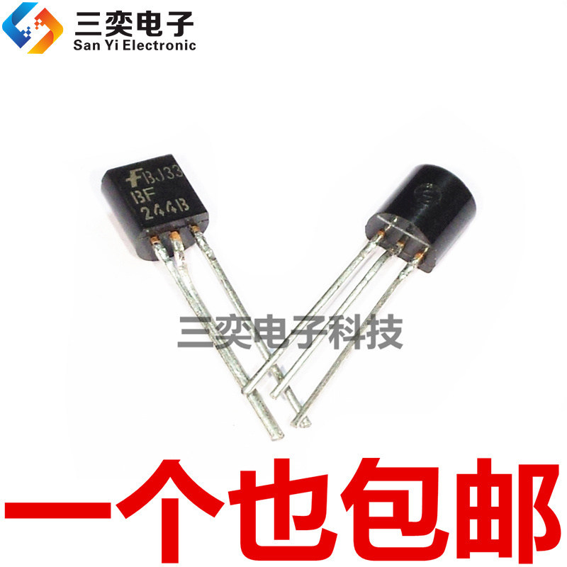 BF244B TO-92 In-Line Triod Controllable Silicon Field Effect Tube เดิมแท้ Sanyi อิเล็กทรอนิกส์ Techn