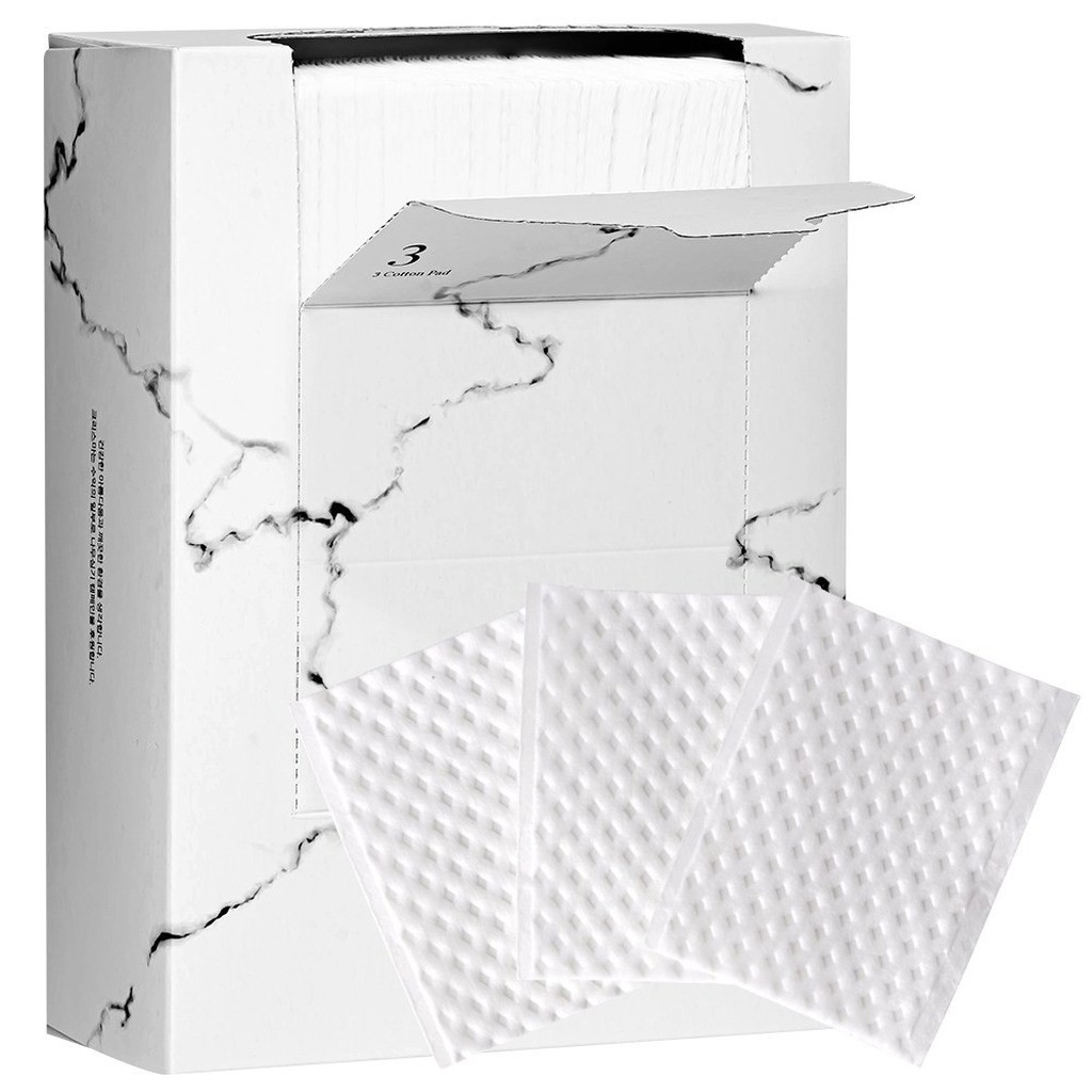 สําลีแผ่น Derma Lab 3 500 แผ่น – Klisma Soft Facial Cotton Toner Pads ความงามเกาหลี