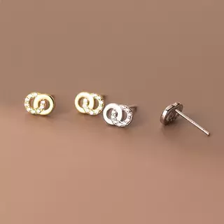 Evermore Earrings ต่างหูเงินแท้ S925 [MERCELO]