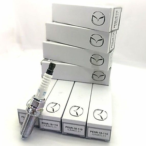 MAZDA หัวเทียน IRIDIUM ILKAR7L11(1ชุด4หัว) PART NO.PER5R-18-110 มาสด้า Skyactiv