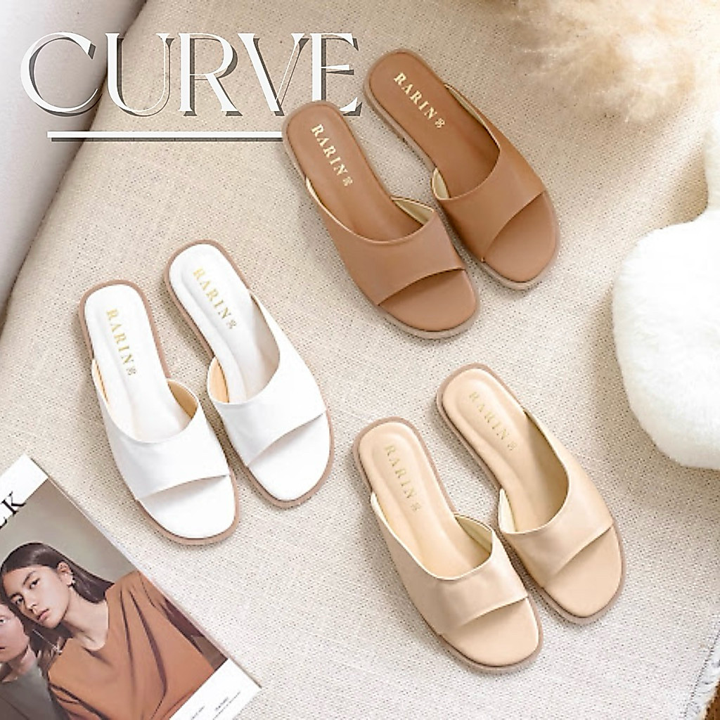 Rarin รุ่น [ Curve ] 36 - 41 รองเท้าแตะมินิมอล **เท้าไม่เรียว แนะนำบวกเพิ่ม**