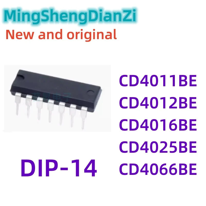5PCS CD4011BE CD4012BE CD4016BE CD4025BE CD4066BE DIP14 ชิป ic