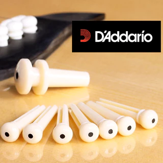 D'addario หมุดกีต้าร์ 1 ชุด สีครีม ของแท้