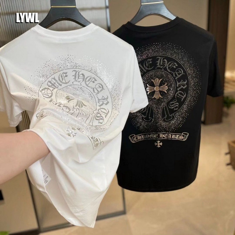 เสื้อยืดผู้ชายแขนสั้นด้านบนกลับร้อนเพชรด้านหน้าพิมพ์ข้ามระบายอากาศผ้าฝ้าย จุดต่ําสุด เสื้อ เป็น