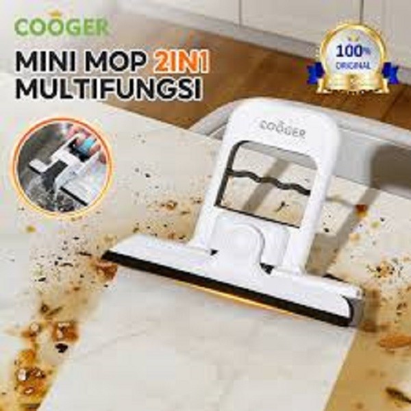 MINI MOP + COOGER PECKER CO15501 | Cooger CO15501 Mini Mop + Wiper Scraper Kitchen Glass Table Clean