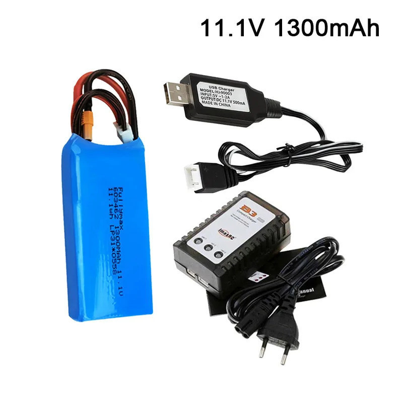 11.1v 1000mAh 1300mAh แบตเตอรี่ Lipo สําหรับ XK X450 FPV RC Drone อะไหล่ 3S แบตเตอรี่ชาร์จ XT30 ปลั๊