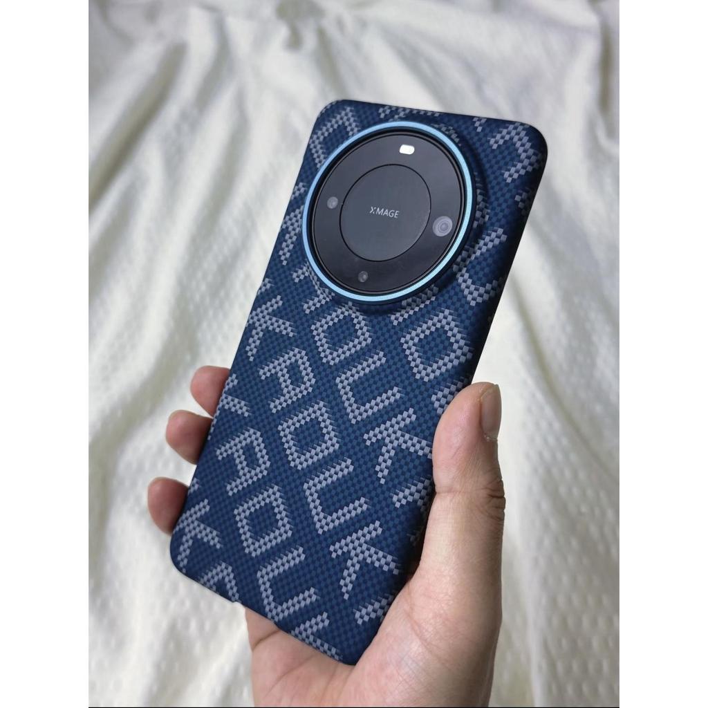 Ultra-Thin Skin-Feel Magnetic Kevlar เหมาะสําหรับ Huawei mate 60 70 80 pro + คาร์บอนไฟเบอร์รูปแบบเคสโทรศัพท์ป้องกันกรณี