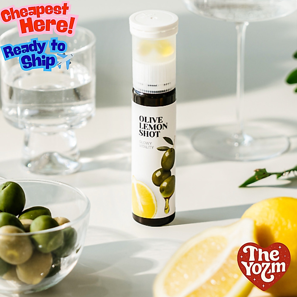 LATIB Olive Lemon Shot - Lemon Juice & Olive Oil Double Formula Olive Young Tiktok Viral Anti-Aging Morning Routine 2025 พร้อมส่ง