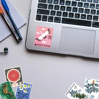 Retro Stamp Sticker (Only 1 Piece Randomly Not a Set) สติ๊กเกอร์แสตมป์ย้อนยุค【ส่งตรงจากญี่ปุ่น】