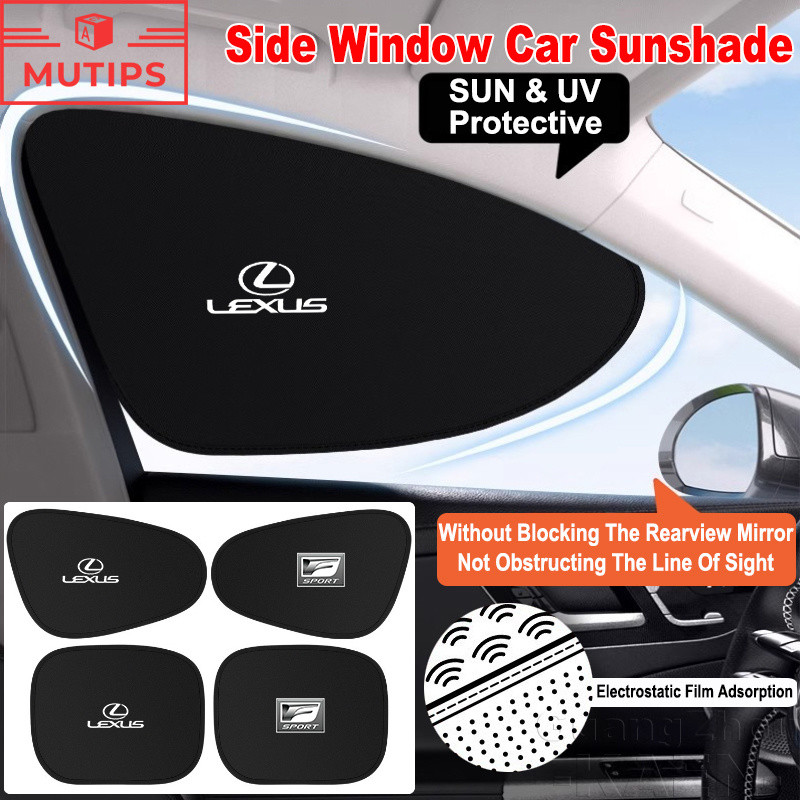 Lexus มุ้งลวด ม่านบังแดดรถยนต์ UV & ความร้อน ม่านบังแดดด้านข้าง พับได้ Sun Shade Cover สำหรับ IS250 