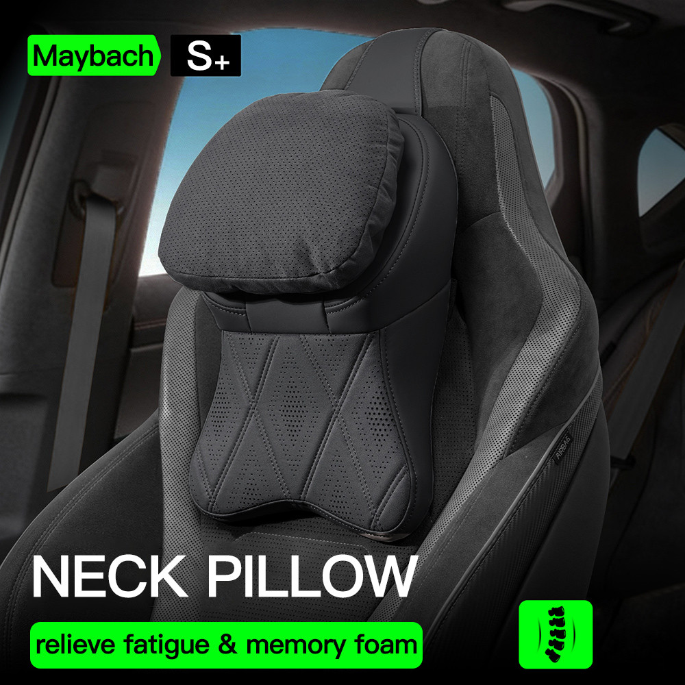 รถพนักพิงศีรษะเบาะรถคอหมอนหนัง Breathable Lumbar สนับสนุนหมอนรถสําหรับ Trumpchi Gac GS8 GS5 GS3 GS4 