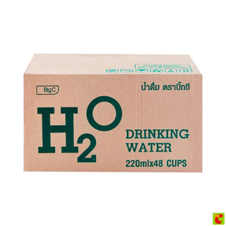 บิ๊กซี เอชทูโอ น้ำดื่ม แบบถ้วย 220 มล. แพ็ค 48