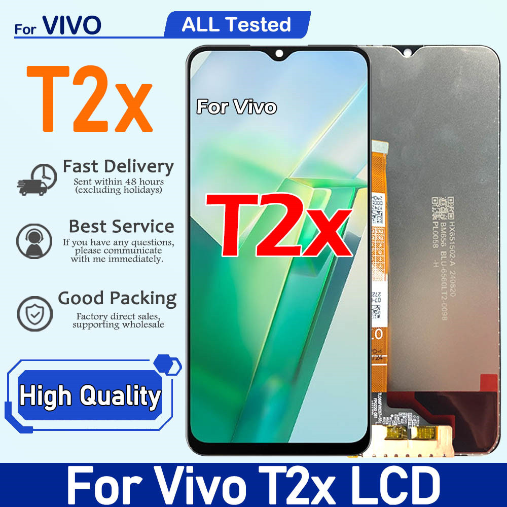 6.58 "สําหรับ VIVO T2x จอแสดงผล LCD สําหรับ VIVO T2x Touch Digitizer Assembly Replacement