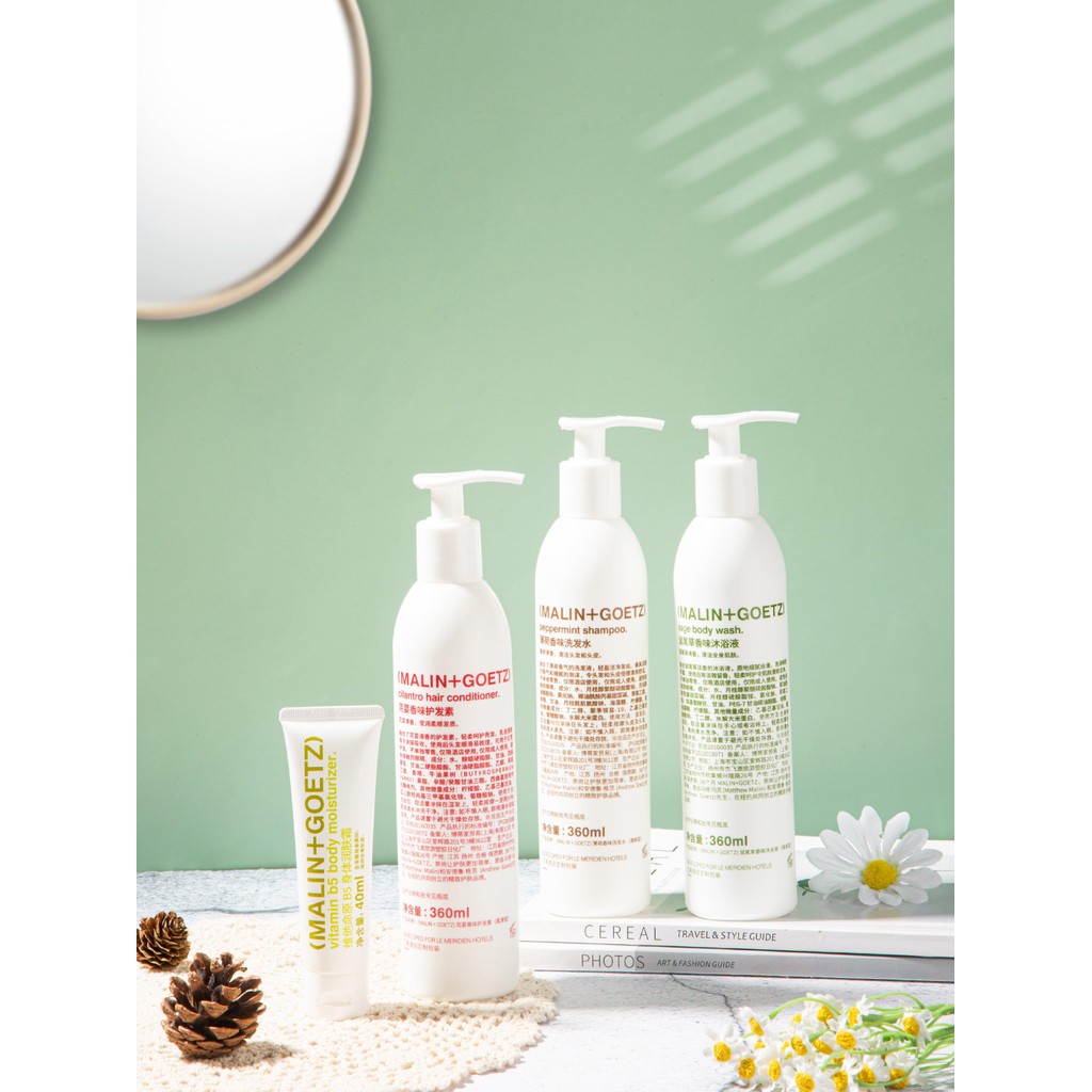 ️❤️ข้อเสนอพิเศษ️❤️ MALIN+GOETZ แชมพู/คอนดิชั่นเนอร์/เจลอาบน้ํา/มอยเจอร์ไรเซอร์/ซักมือ/อุปกรณ์อาบน้ําล้าง 360ml